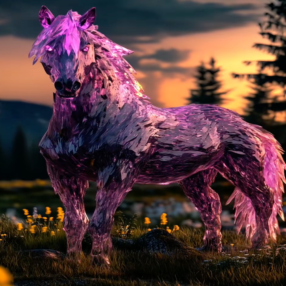 Crystal Horse Specimen